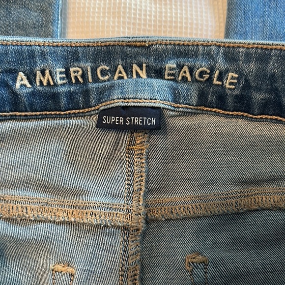 American Eagle Super Stretch Hi-Rise Jegging Crop Two Tone Size 2 Regular - Picture 5 of 15